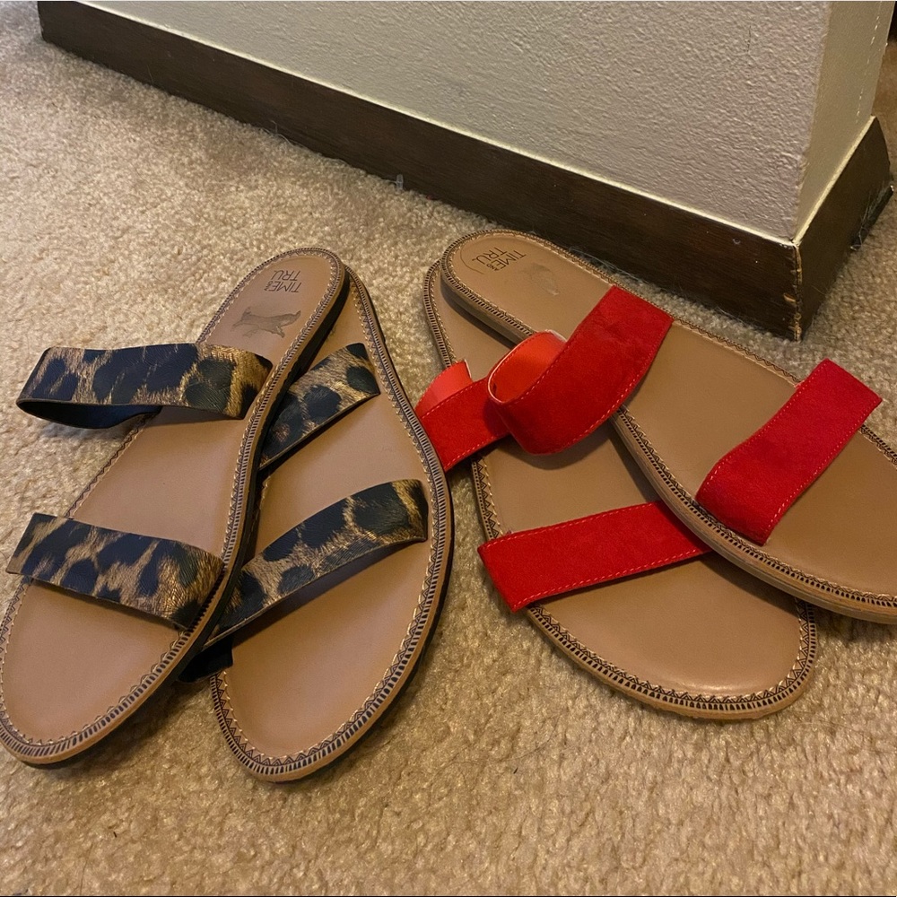 Time and True slip on sandals